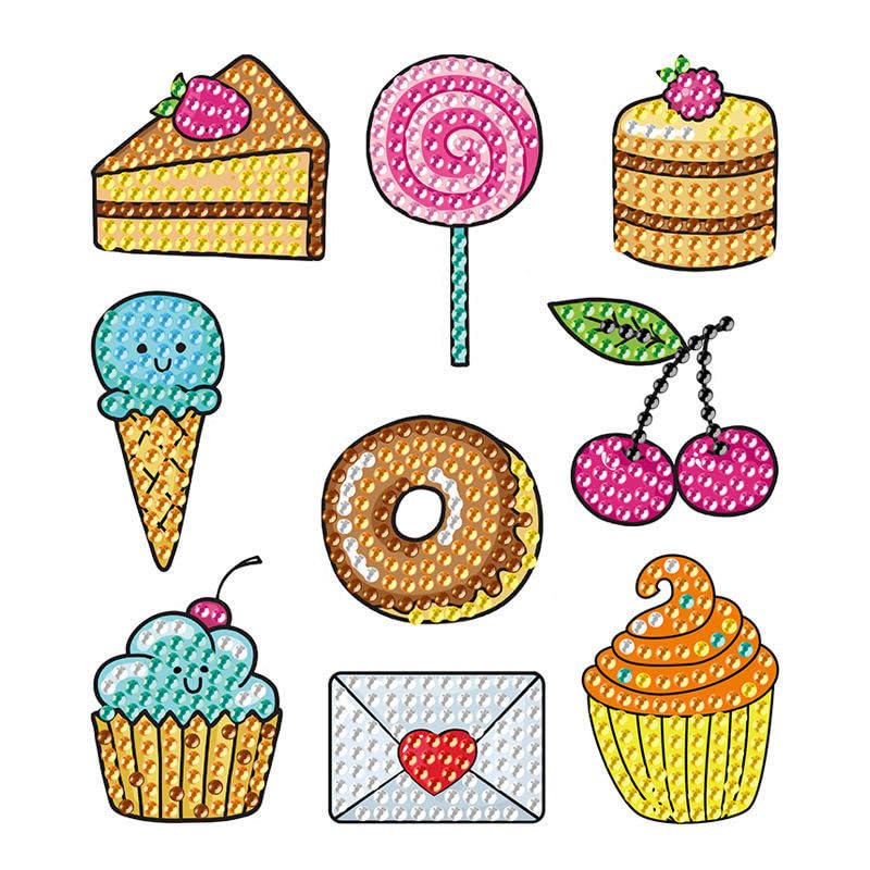 LitVibes DIY Diamond Painting 5D Stickers,Mosaic Diamond Stickers Art and Craft kit for Kids & Children - (Dessert Designs) (B0CJCTHVTN) Amazon Price History, Amazon Price Tracker