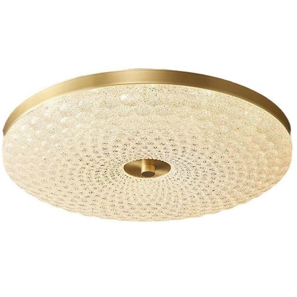 Plafonnier moderne doré chambre luminaire variable encastré 3 couleurs