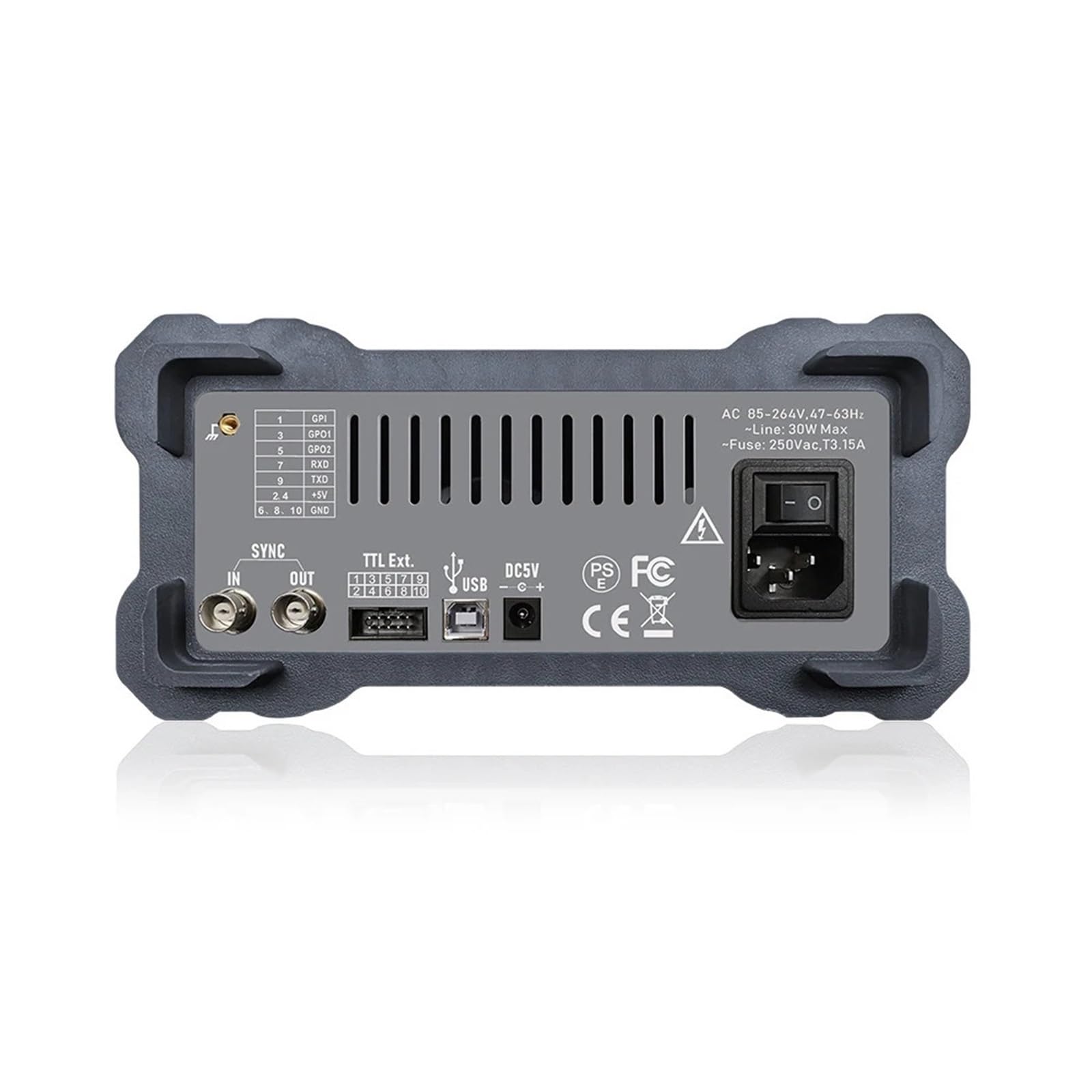 PSG9080 Generador de señal digital programable de 80 MHz con DDS dual/2 canales, medidor de frecuencia y generador de forma de onda arbitraria (AU)