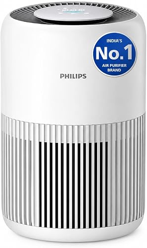 Philips AC0920 Smart Air Purifier 4 Home| Real Time AQI Display | Covers upto 300 sqft|Removes 99.97% of Viruses,Allergens,Dust and PM2.5 |HEPA Filter| Life Upto 9000 Hrs | Ideal 4 Bedrooms, White