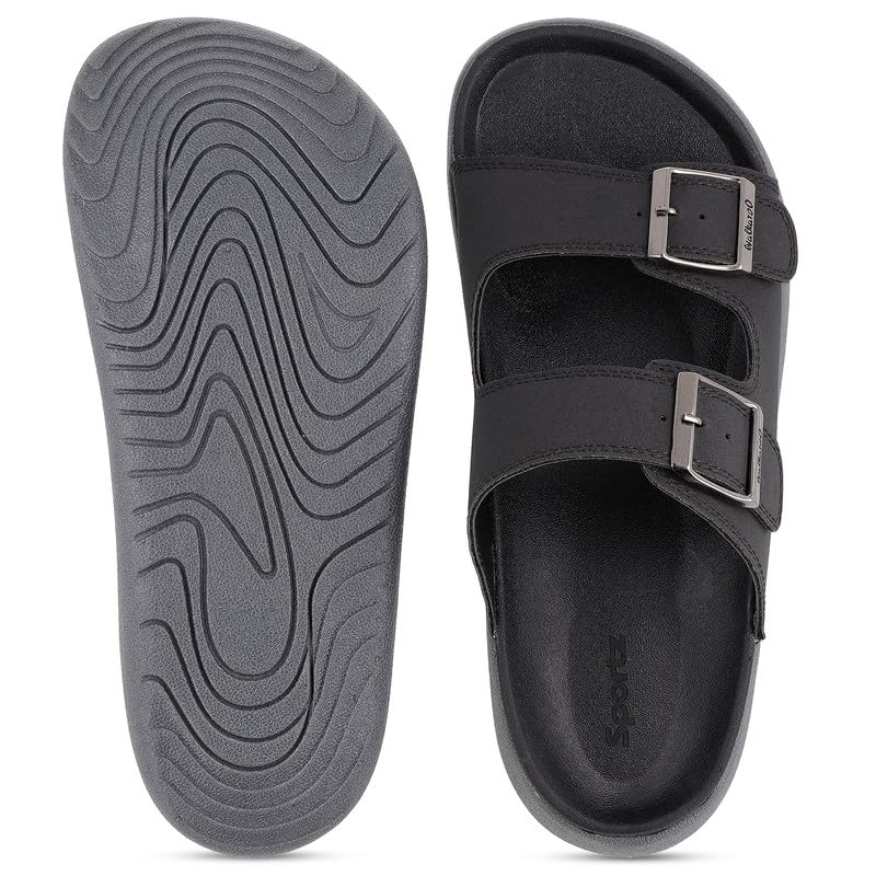 Image of WALKAROO Men's Fashion Slide Sandal with Cushion Sole and Lightweight - WC4487