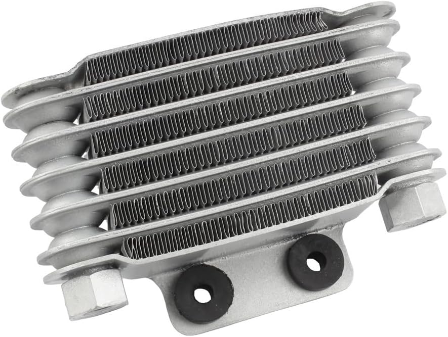 Motorcycle Oil Cooler Radiator 6 Rows Engines Oil Accessories Motocross Fit For Hon YA SUZ Pit Dirt Bike(Black M12)