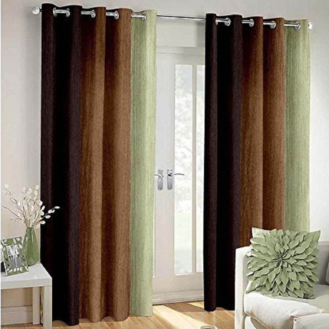 Garg Traders Polyster PATTA Curtain Set 0F 2 PC.