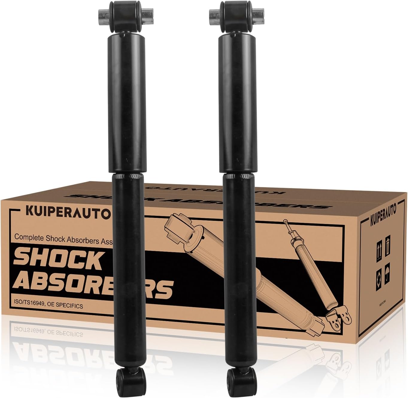 Rear Pair Complete Struts Shock Absorber Compatible for 2000-2007 Ford Focus Wagon Replaces 343291 2PCS