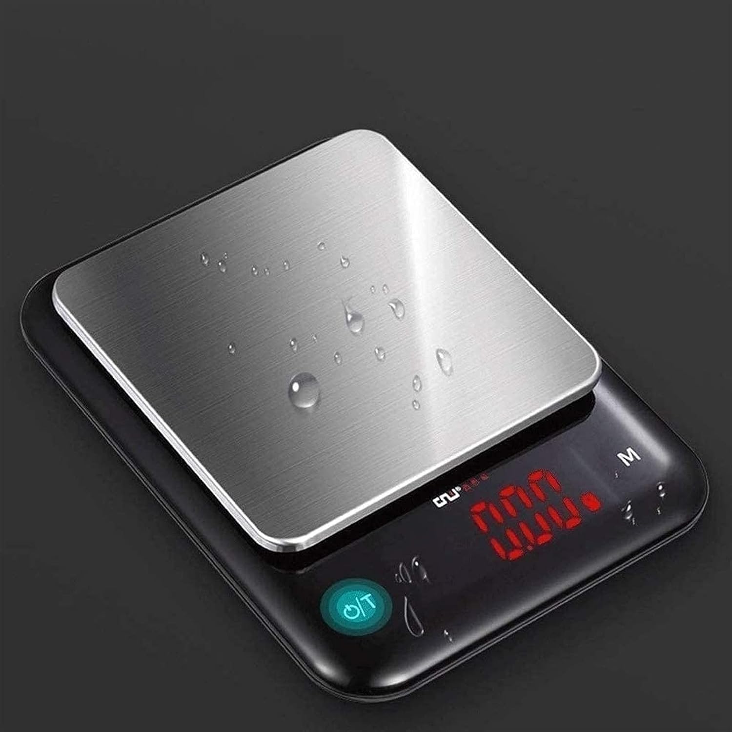 Balance De Cuisine Numérique, Électronique, Plateau Élégant en Verre Trempé avec Affichage LED, pour Un Contrôle Précis des Portions, Balance De Préci