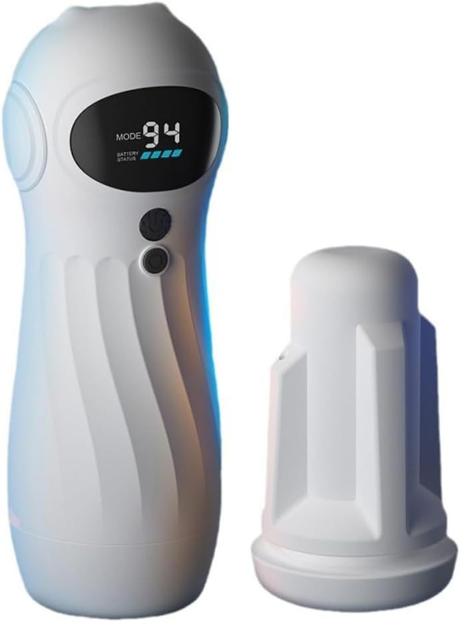 Massaggiatore 3D con texture, 4 livelli di aspirazione + 9 livelli di vibrazione + controllo dell'applicazione + schermo, dotato di supporto per vivavoce.