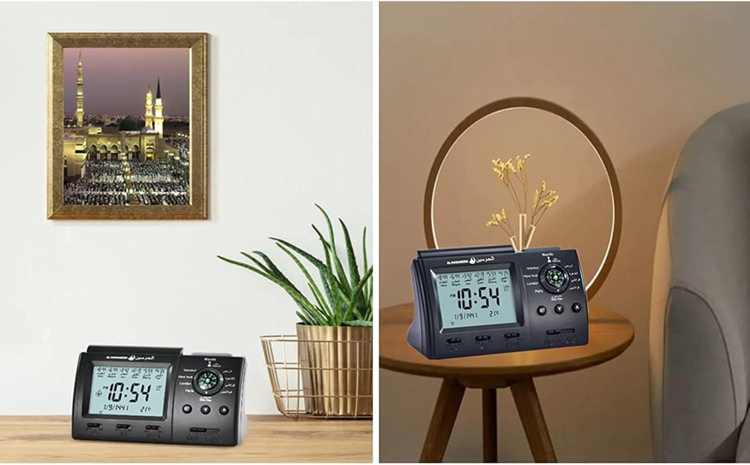 Azan Table Clock Tabletop Clock Household Decoration for Home Bedroom Dormitory Office Supplies Azan Table Clock