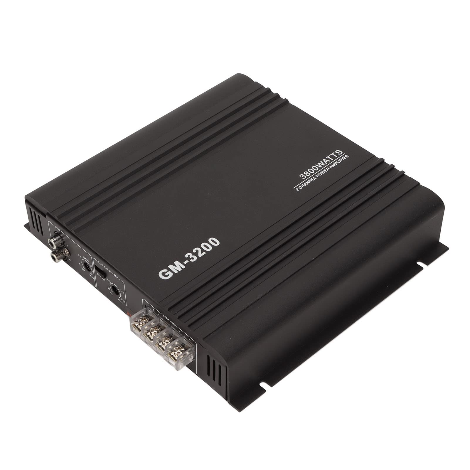 Amplificateur Audio Voiture 7900W - 4 Canaux Haut Parleur - Stéréo Puissante Classe A/B - Boîtier Aluminium Dissipateur Chaleur