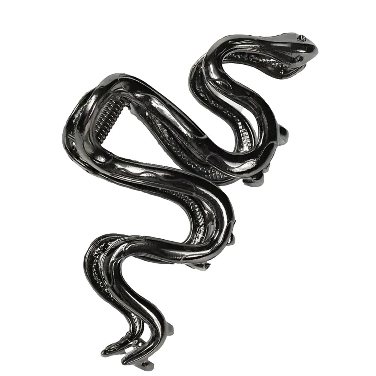 Ro Rox Metal Snake Hair Clip Claw Hair Accessory Serpent Gothic Dark Silver - Image 4