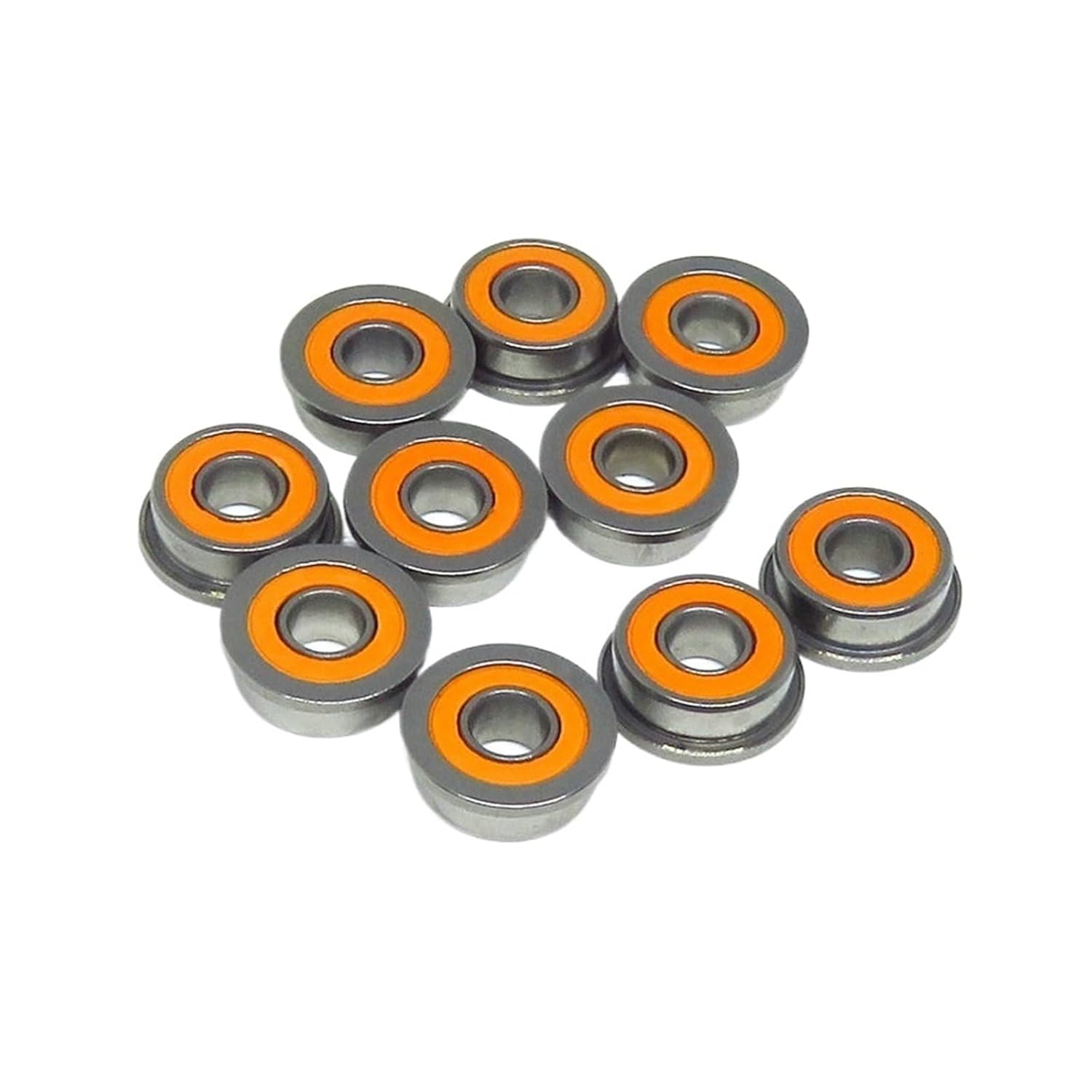 1 Piece 3x10x4 SF623 2RS ​​Hybrid Ceramic Flange Bearing S623 Stainless Steel Ceramic Ball Bearing for VORON 2/3 3D Printer(SF695C-2OS 5x13x4mm)