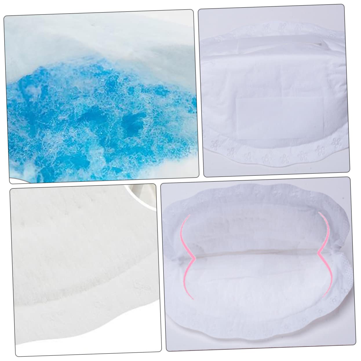 24pcs Disposable Nursing Pads Ultra-Thin Breastfeeding Breast Pads for Leaking Breathable Material High Absorption for Moms Comfortable and Safe Use