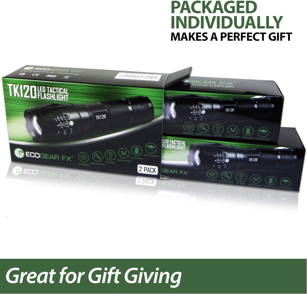 EcoGear FX LED Tactical Flashlight Image