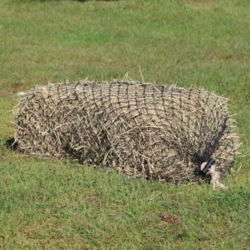 Hay Chix Hay Nets for Horses - Slow Feed 2-Strand Hay Bale Net | Square Bale Horse Hay Net (1 1/4” Holes) | Hay Bags for Horses | Fits 2-String Bales Up to 70 lbs. | Marine-Grade UV Treated Nylon