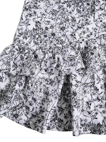 Image of Floerns Women's Floral Halter Ruffle Tiered Cute Summer Mini Dress Milkmaid Vacation Sundress