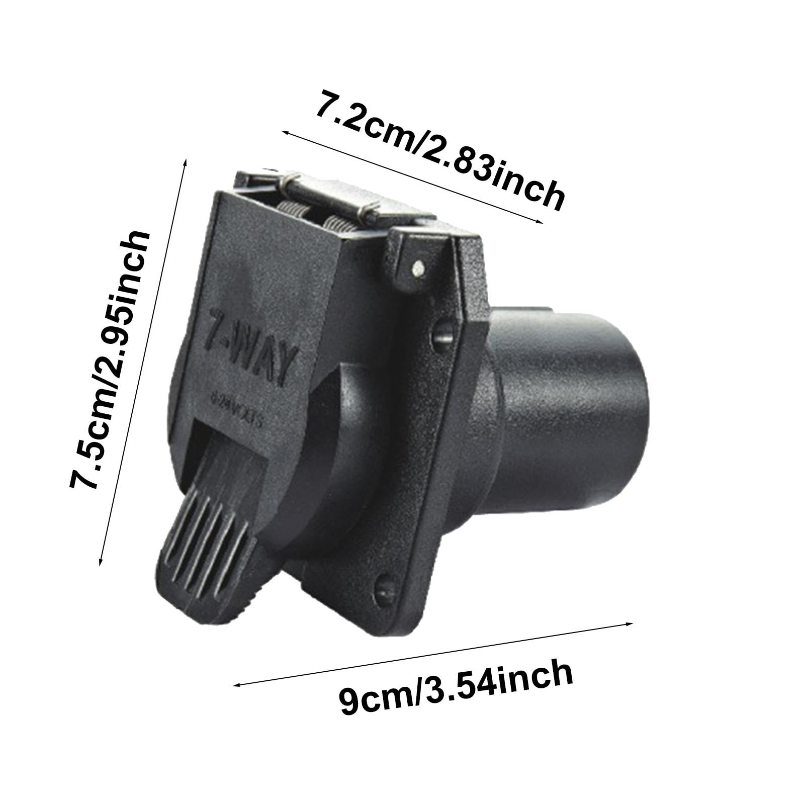 TrailesHom 7 Pin RV Trailer Socket,RV Blade 7-Way TrailesHom 7 Pin RV Trailer Socket,RV Blade 7-Way