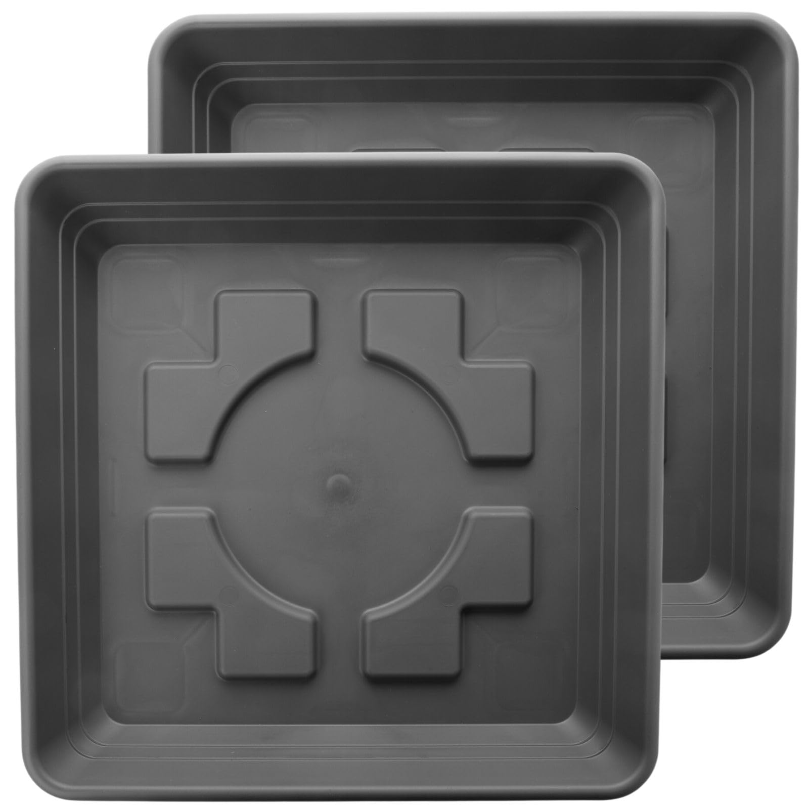 Sottovaso ''sottocassetta Classic'' Per Vasi Da Esterno Per Fiori E Piante 80 Cm Antracite 85002273