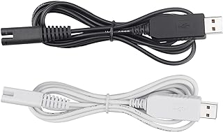 Charger Cord Replacement for Waterpik Water Flosser WP360W WP462 WP450, USB Charging Cable, 5ft (2-Pack)