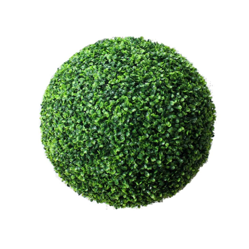 Boules topiaires de 14, 6 Pouces Faux buissons Board Board Boîte Artificielle Plante en Plastique topiaire décoratif pour l'arrière-Cour, Le Balcon, Le Jardin, Le Mariage, Le Ballon de buis