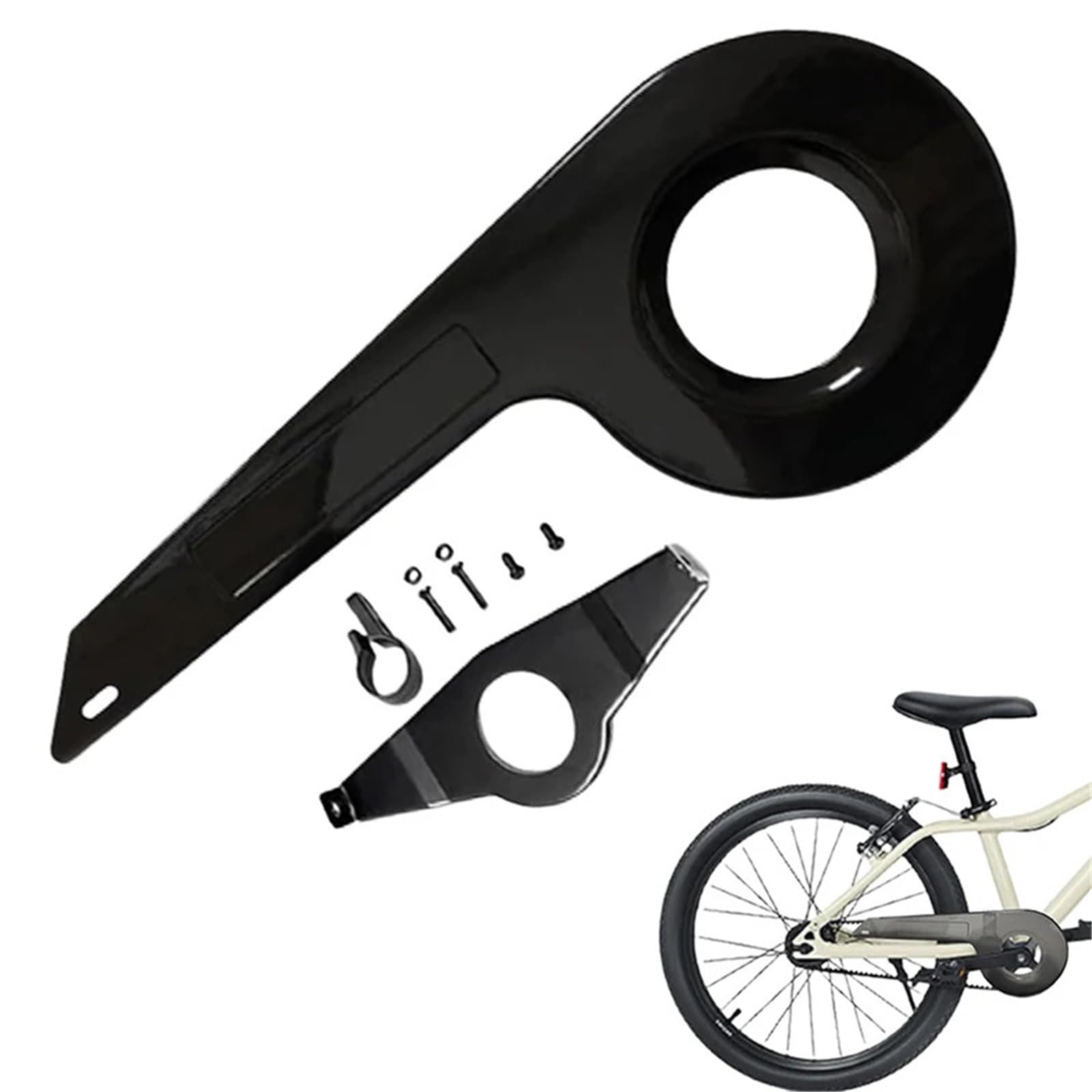 Copricatena Bicicletta 1 Set di paracatena Universale for Bici Adatto a 32-36T, Copertura Robusta for Bambini, Bici for Adulti, Accessori durevoli for Il Ciclismo