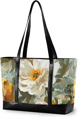 Miniatura 1 de Vintage Flower moderno portátil bolso con cremallera monederos de trabajo para enfermera trabajo con tableta bolso para laptop mujer
