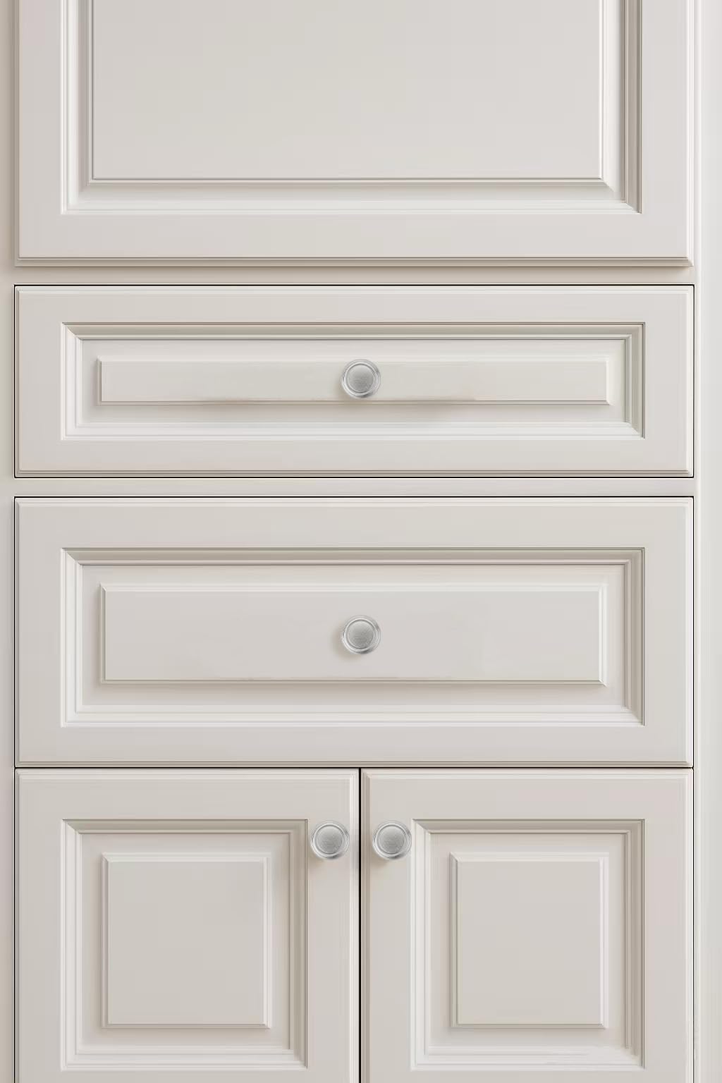 Round Brushed Nickel Cabinet Knob - 482, 1-1/4 in (32 mm) — KHTUMEWARE
