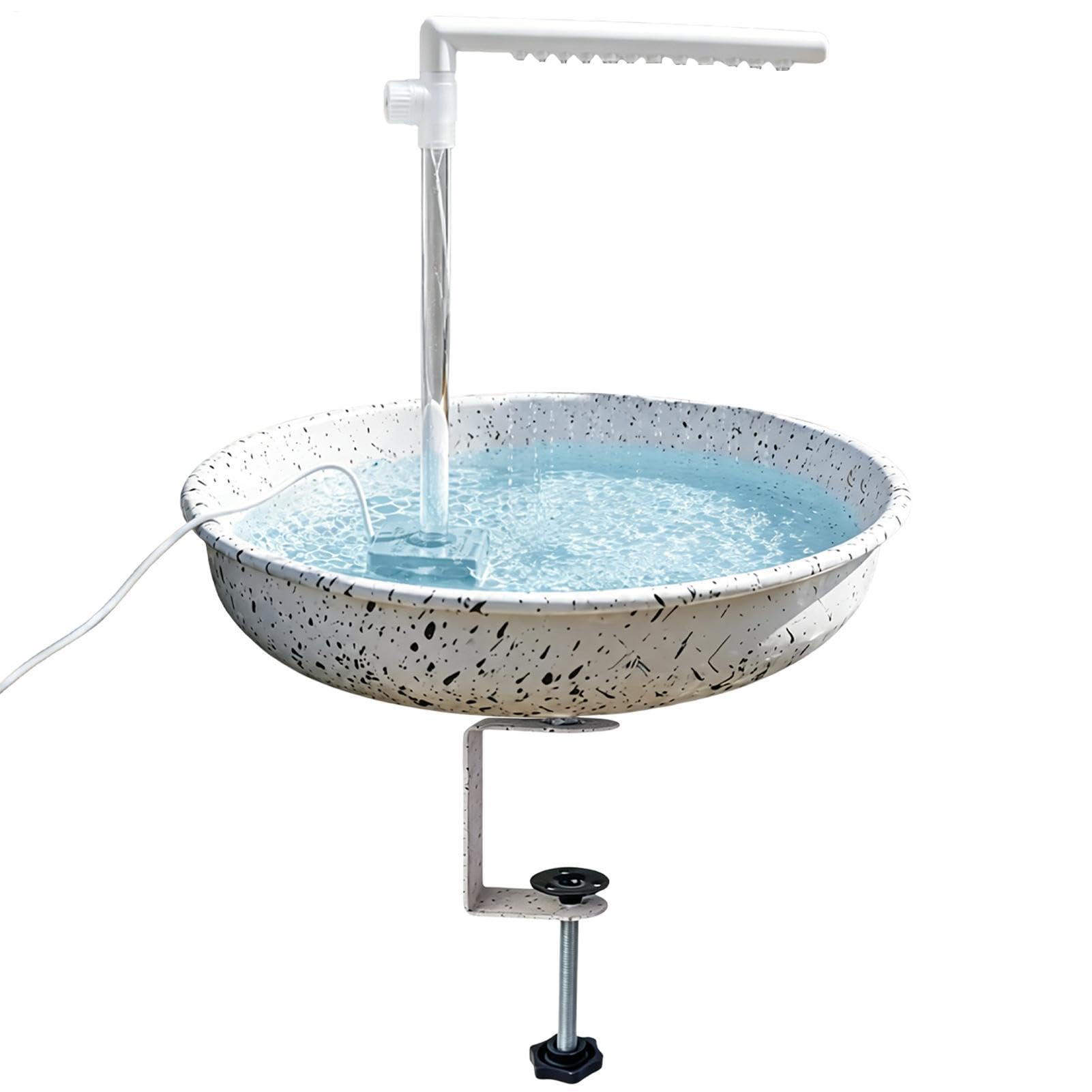 Generisch Dispensador de comida de baño para | Multifuncional desmontable | Bebedero para pájaros con , adecuado para cacatúas, periquitos, jardín, terraza, patio