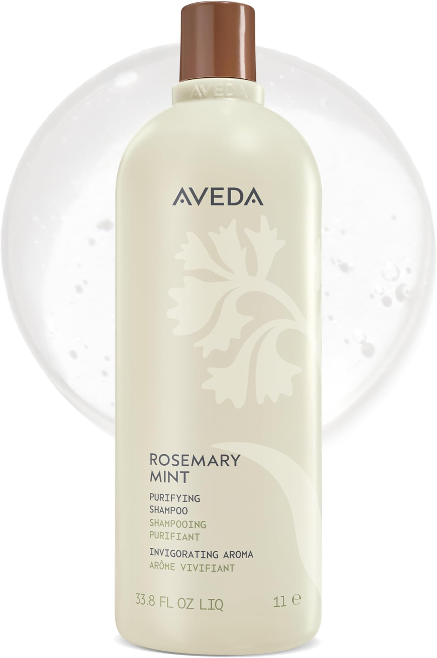 Aveda Rosemary Mint Purifying Shampoo | Clarifying Shampoo | Adds Shine | for Normal to Oily Hair, Fine to Medium Hair Types | 97% Naturally Derived*