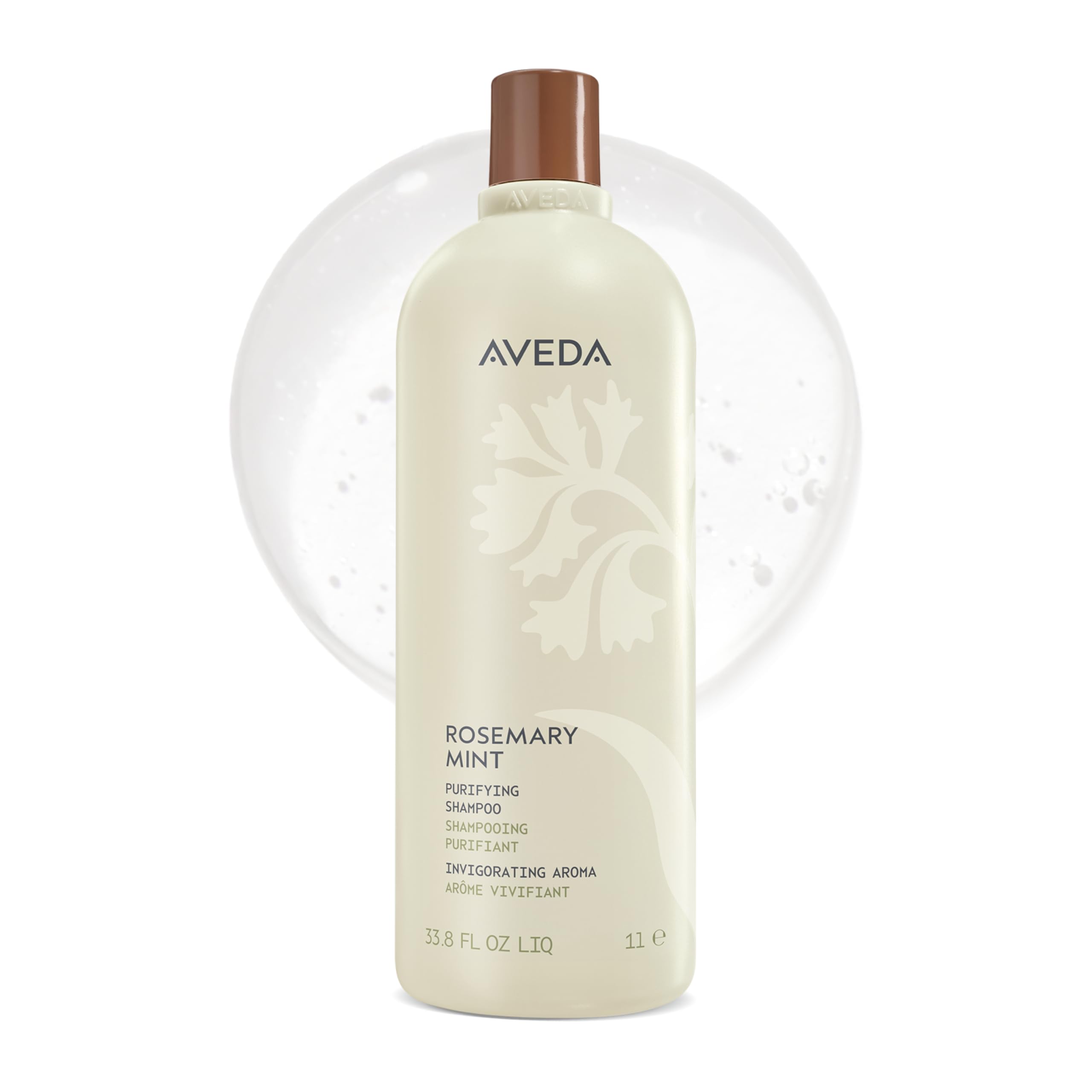 Aveda Rosemary Mint Purifying Shampoo | Clarifying Shampoo | Adds Shine | for Normal to Oily Hair, Fine to Medium Hair Types | 97% Naturally Derived*