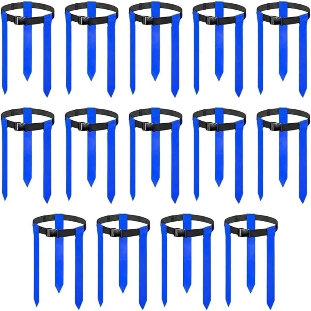 Flag Football Flags Flag Football Belts 14Pcs Belt Soccer Buckle With 3 Detachable Streamers For Youths, Adults