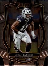 2022 Panini Select #275 Micah Parsons Dallas Cowboys Club Level Official NFL Football Trading Card (Stock Photo shown, card in Near Mint to Mint condition)