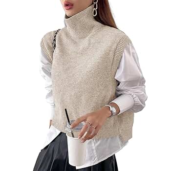 トップス louren turtleneck knit vest louren turtleneck knit vest - メルカリ