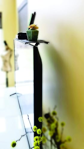 Miniatura 3 de Dr. Organizer - Estante de acero negro para TV de pantalla plana, universal de 32 pulgadas, no requiere herramientas, ventilado, antideslizante,