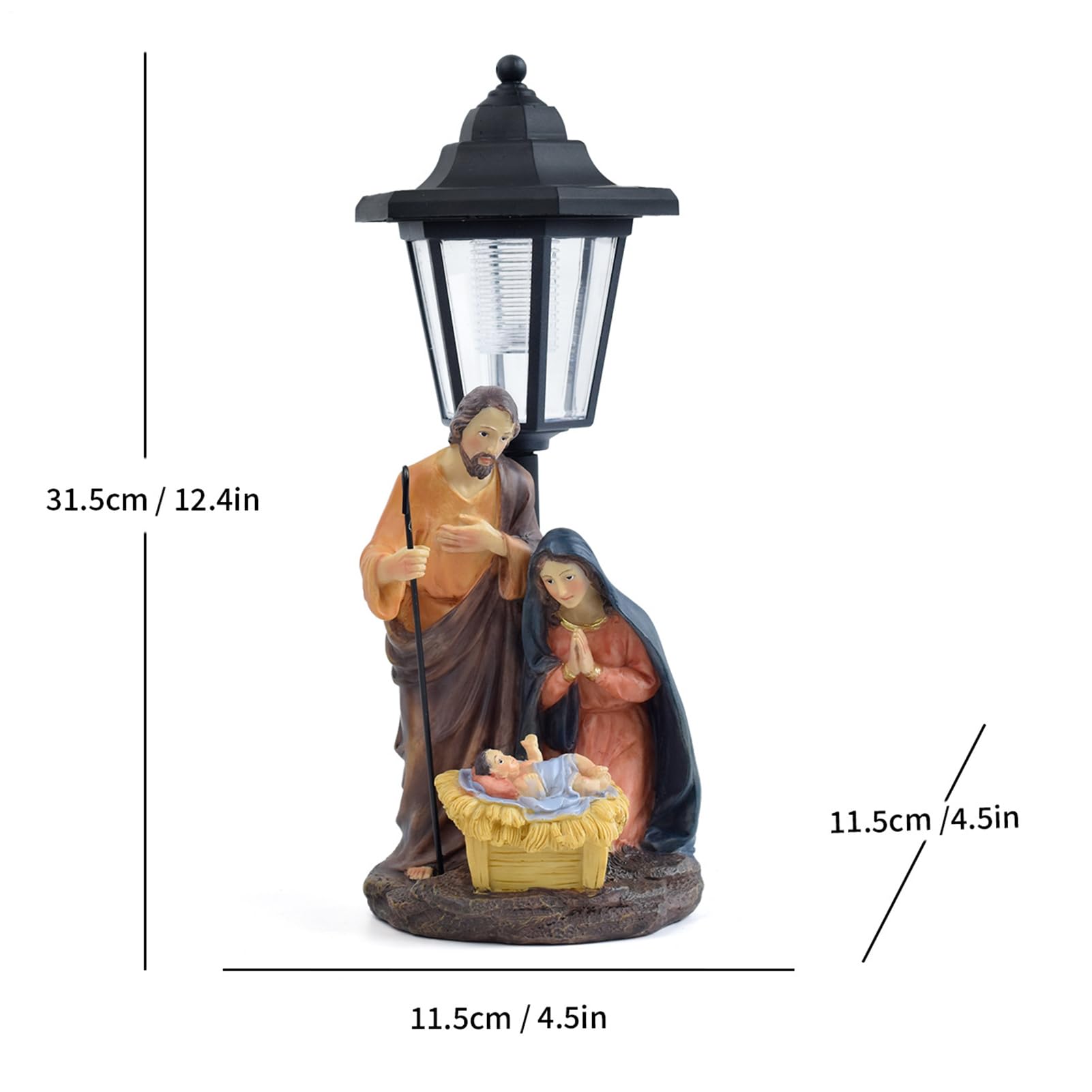 Lanterne all'aperto Scena Di Natività, Illuminazione Ambientale,