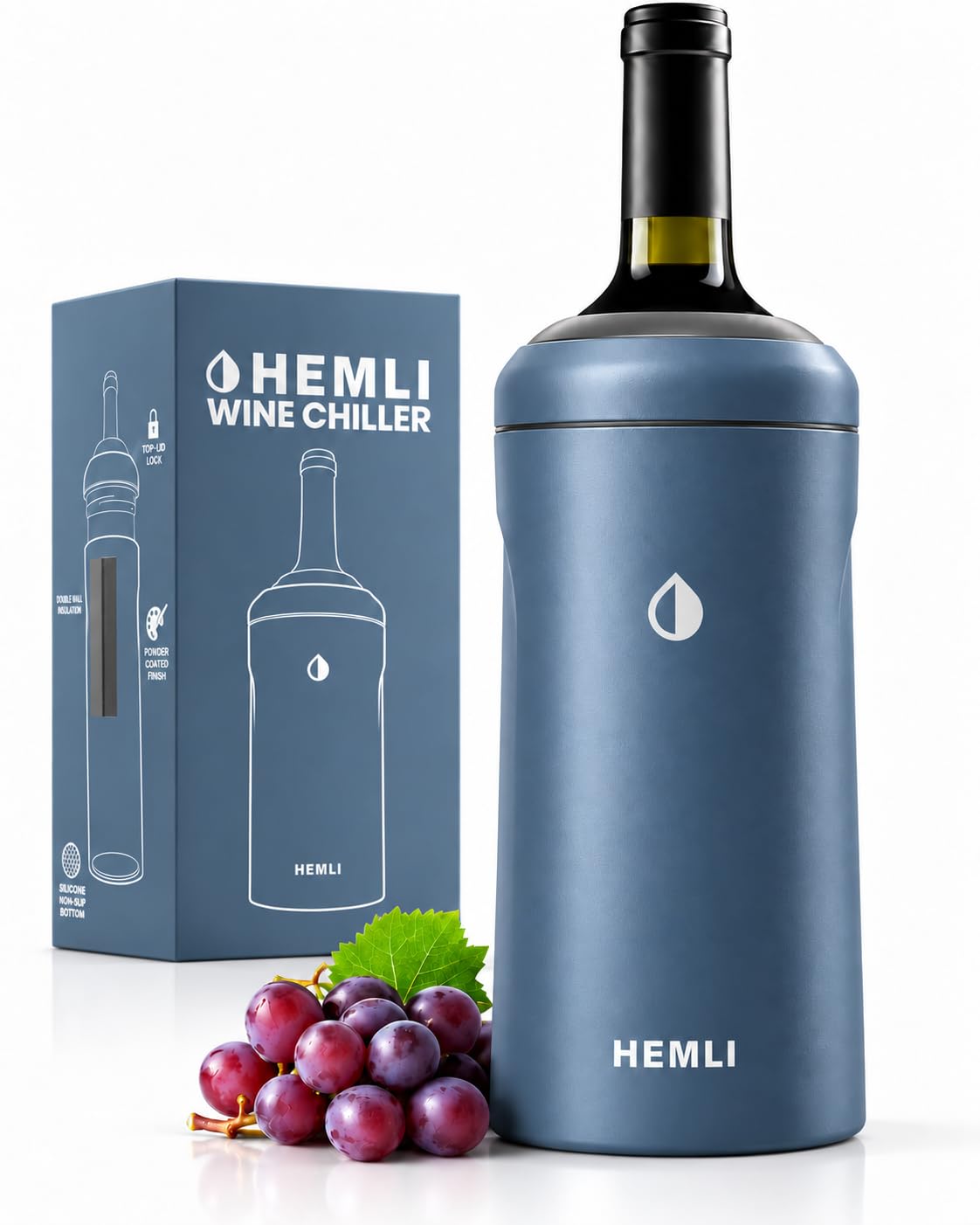 Wine Bottle Chiller Insulator Sleeve, Keeps Wine and Champagne Cold for 12 Hours, Vacuum Insulated Wine Bottle Cooler — Amazon image 12