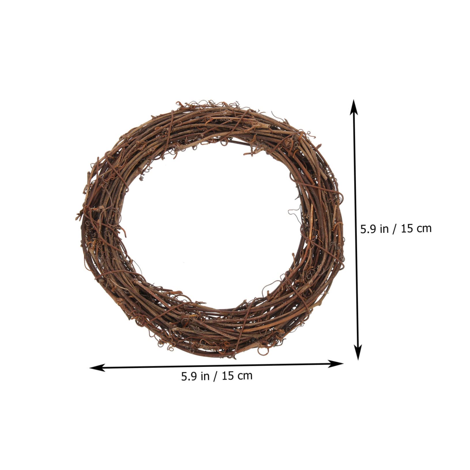 BESTonZON 6Pcs Parakeet Swing Perch Durable Bird Chewing Accessories for Balance Training Suitable for Parrots and Budgies Made from High Grade Vine Material