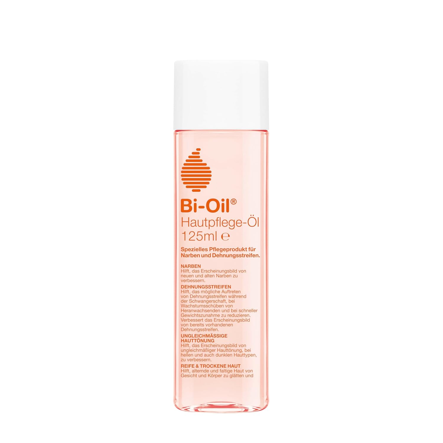 Bi-Oil Hautpflege-Öl | Spezielles Hautpflegeprodukt | Hilft bei Dehnungsstreifen und Narben | Hilft bei trockener Haut und bei ungleichmäßiger Hauttönung | 125 ml