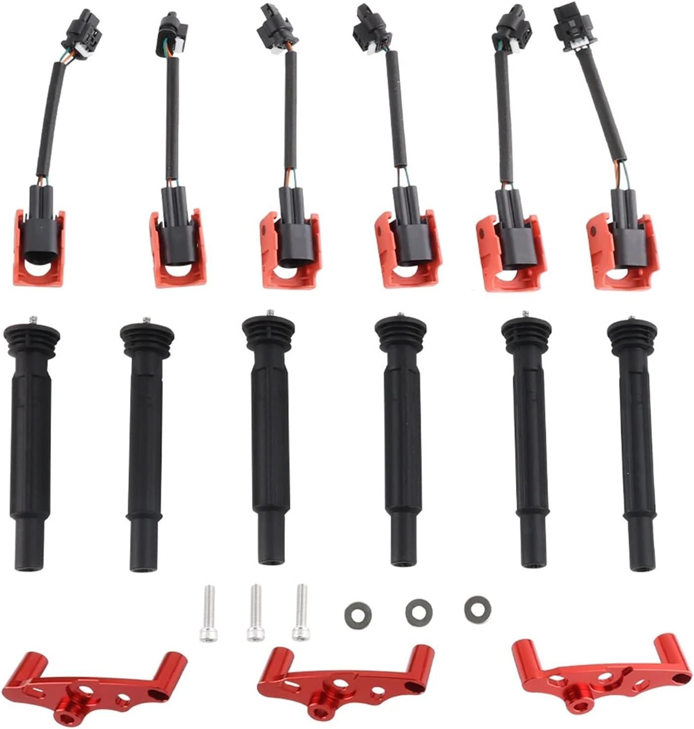 N55 Ignition Coil Pack Conversion Wiring Harness OE fits to B58 Coil Upgrade Kit Automobiles Parts Wear Parts Ignition System(Four)