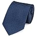 Produktbild Fabio Farini - Elegante Herren Krawatte kariert in 8cm Breite in verschiedenen Farben für jeden Anlass wie Hochzeit, Konfirmation, Abschlussball Schwarz Blau