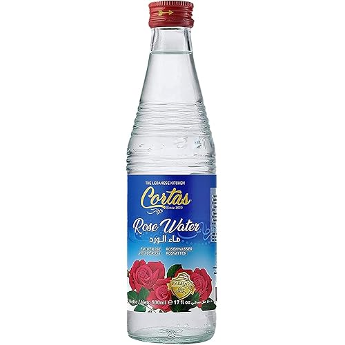 Cortas - Agua de flores de rosas, 17 onzas líquidas (16.9 fl oz), grande