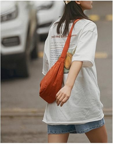 Miniatura 3 de Bolso cruzado Hobo Crescent con bolsa de almacenamiento de malla, bolso de hombro para mujeres y hombres, bolso de bola de masa con correa ajustable