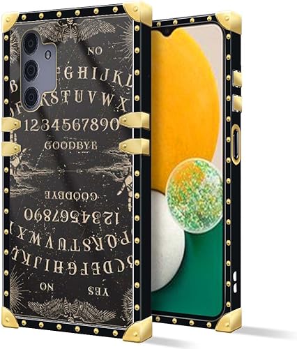 DAIZAG Funda compatible con Samsung Galaxy A13 5G, B Witchy Ouija - Funda de lujo elegante para mujeres y niñas, decoración de metal, esquina