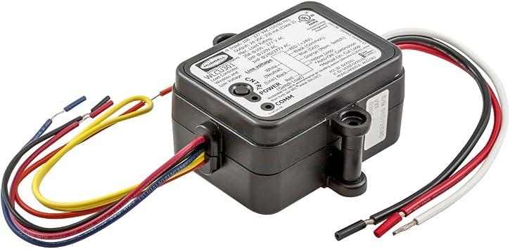 Hubbell WLCU301 24VDC Heavy Duty Control Unit with Integrated Wireless Transmitter, Black