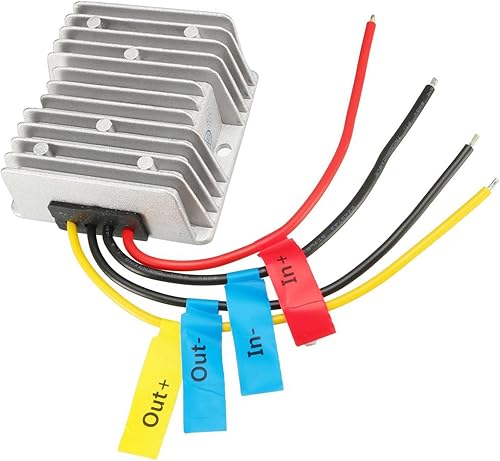 TOP-VIGOR Convertidor de voltaje CCDC 12V a 19V 8A 152W Convertidor Step Up, Impermeable IP68 Boost Convertidor Regulador Transformador