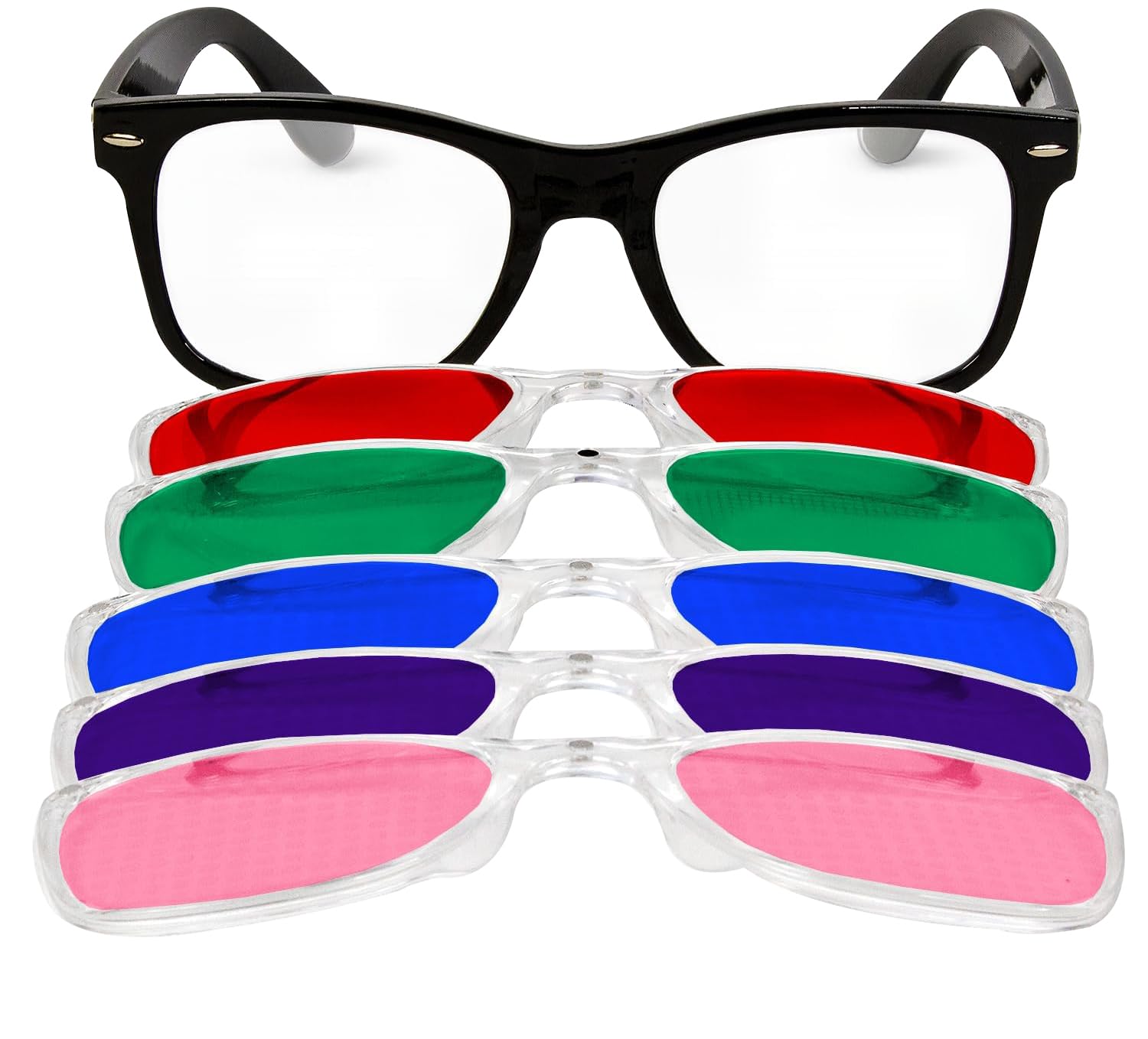 Amazon.com: GloFX Snaps: Black Frame Color Therapy Glasses