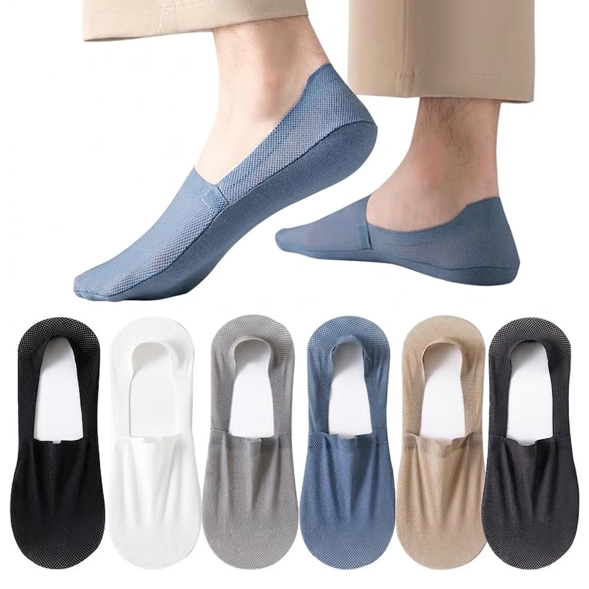 CRAYLUXE Invisible No Show Socks Pack of 3 for Men | Anti-Slip Silicone Grip Loafer Socks | Breathable Cotton Low Cut Line... - Review, Price and Buying Guide