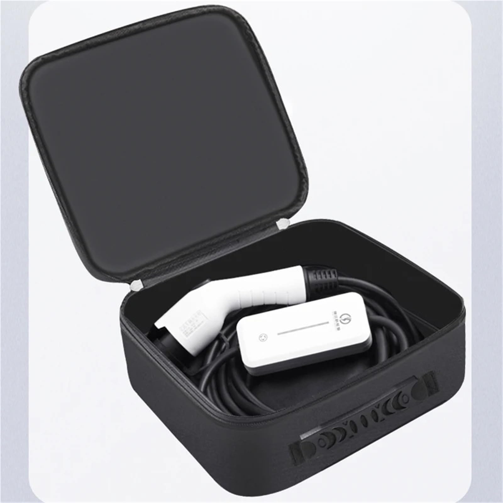 Borsa per Cavi Ev Borsa portacavi for Auto elettriche, Organizer Leggero for Cavi elettrici for Veicoli elettrici per Cavo di Ricarica Auto Elettrica(Black-Round)