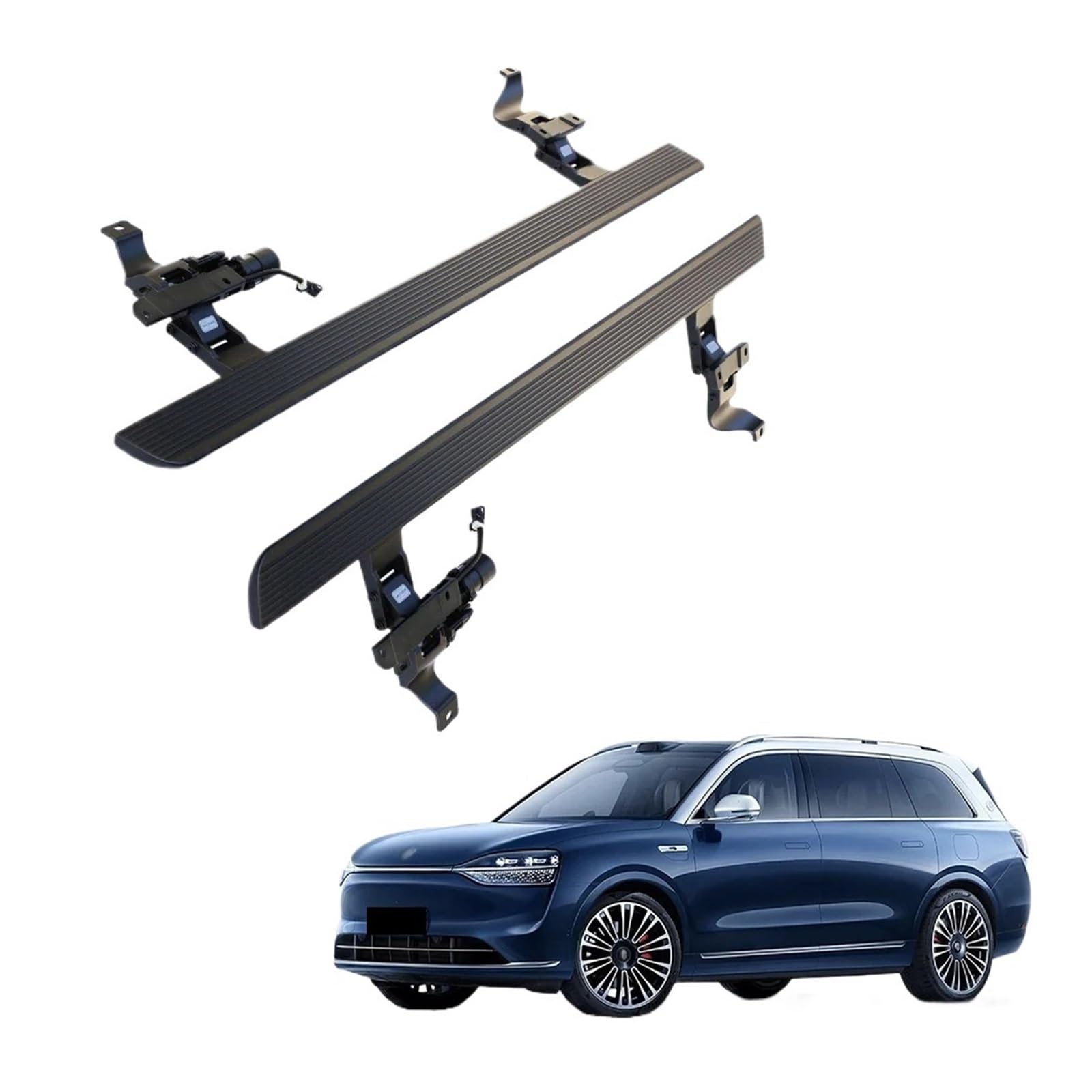 Running Boards 2025 AITO M8 Side Foot Pedal Running Boards with LED Lash Light Ride Prevention Side Step Compatible for Huawei M8 SUV Electric