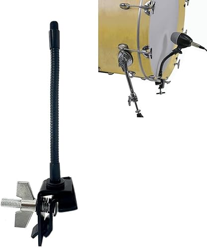 Abrazadera de micrófono para borde de tambor, accesorio de montaje de micrófono de percusión para batería, aro de bombo, soporte de clip de