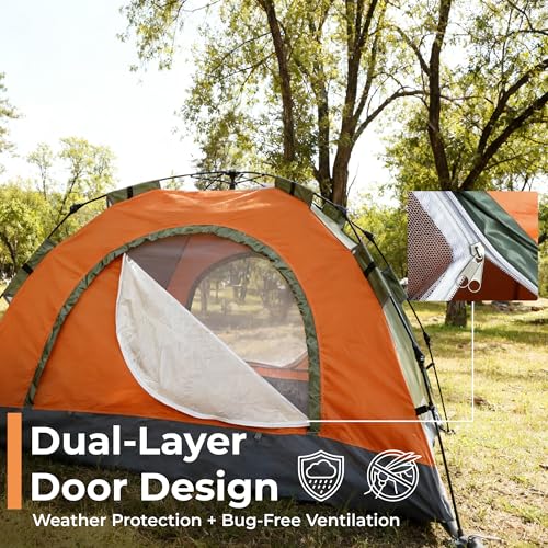 Carpa para camping KOL para 3 personas ligera impermeable miniatura 6