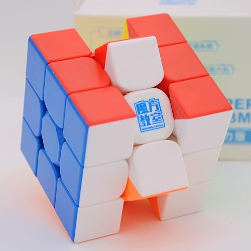 Miniatura 8 de Bukefuno MoYu Super RS3M 2022 - Cubo magnético de velocidad de 3 x 3 pulgadas cubo mágico Moyu RS3M Super 3 x 3 2022 sin calcomanías MFJS